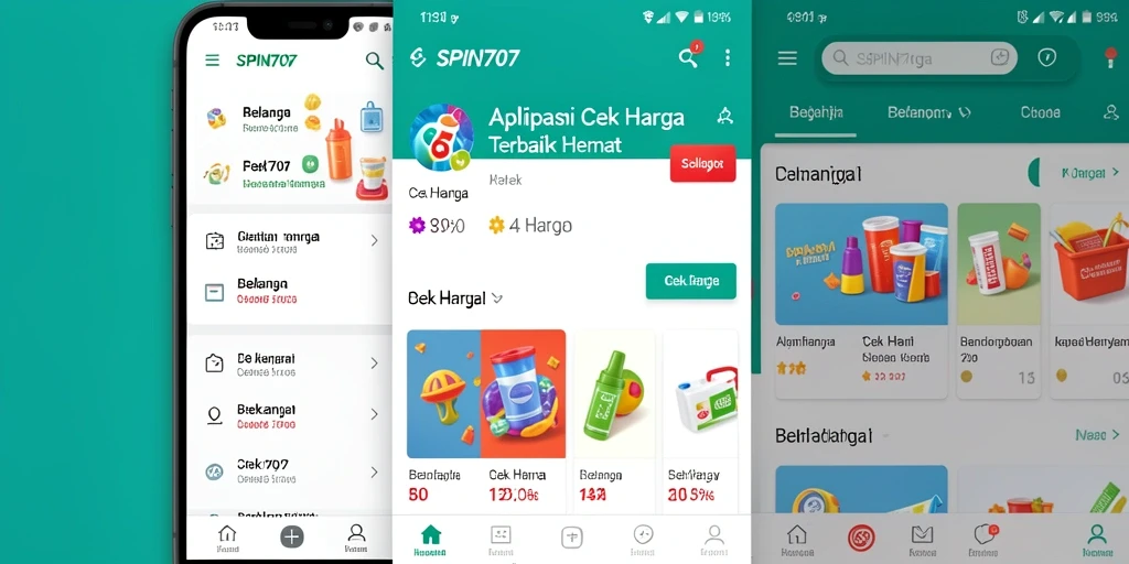 Tampilan antarmuka SPIN707 saat melakukan cek harga produk.